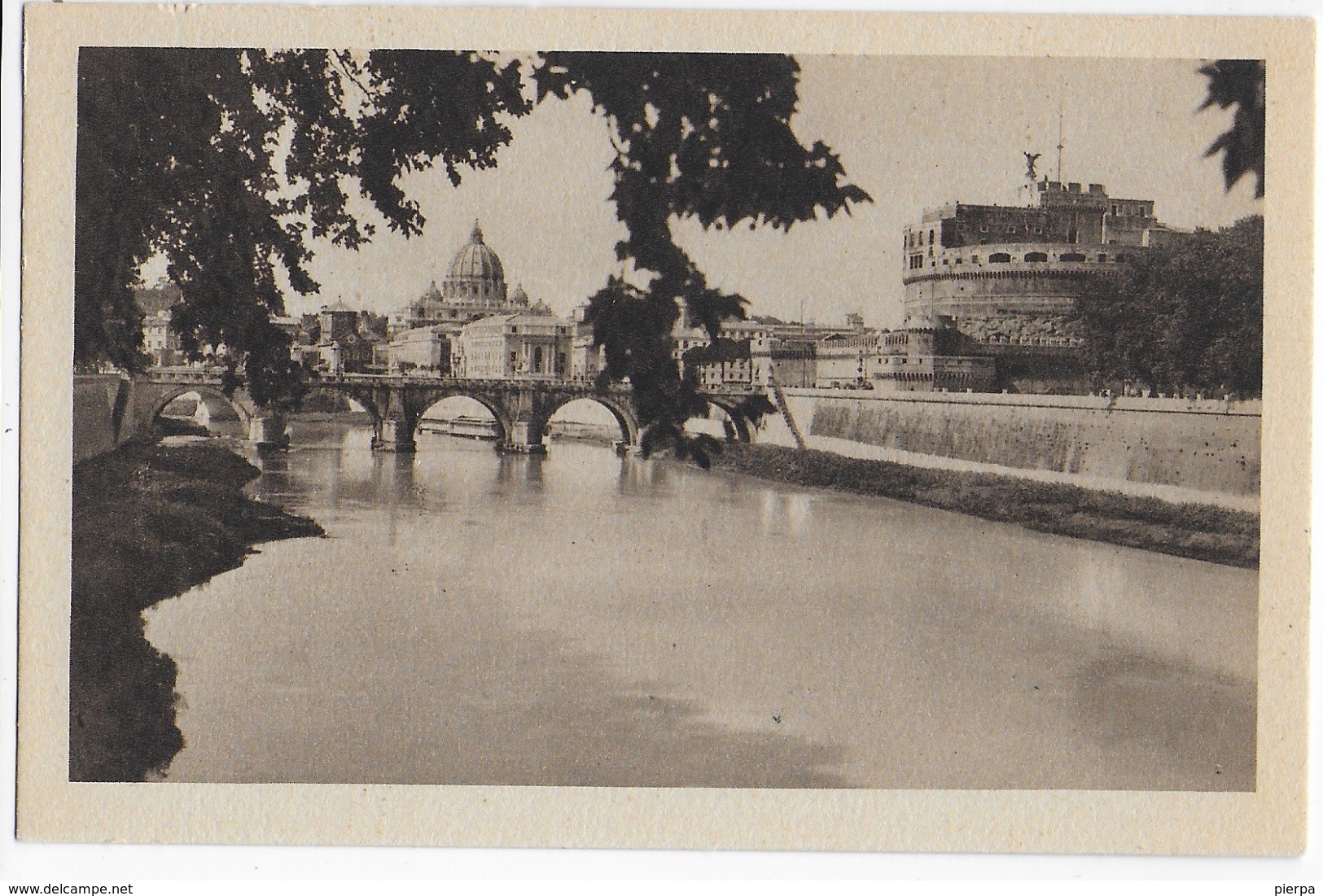 LAZIO - ROMA - IL TEVERE -  FOTO B/N ANNI '20 -  NUOVA NV - Fiume Tevere