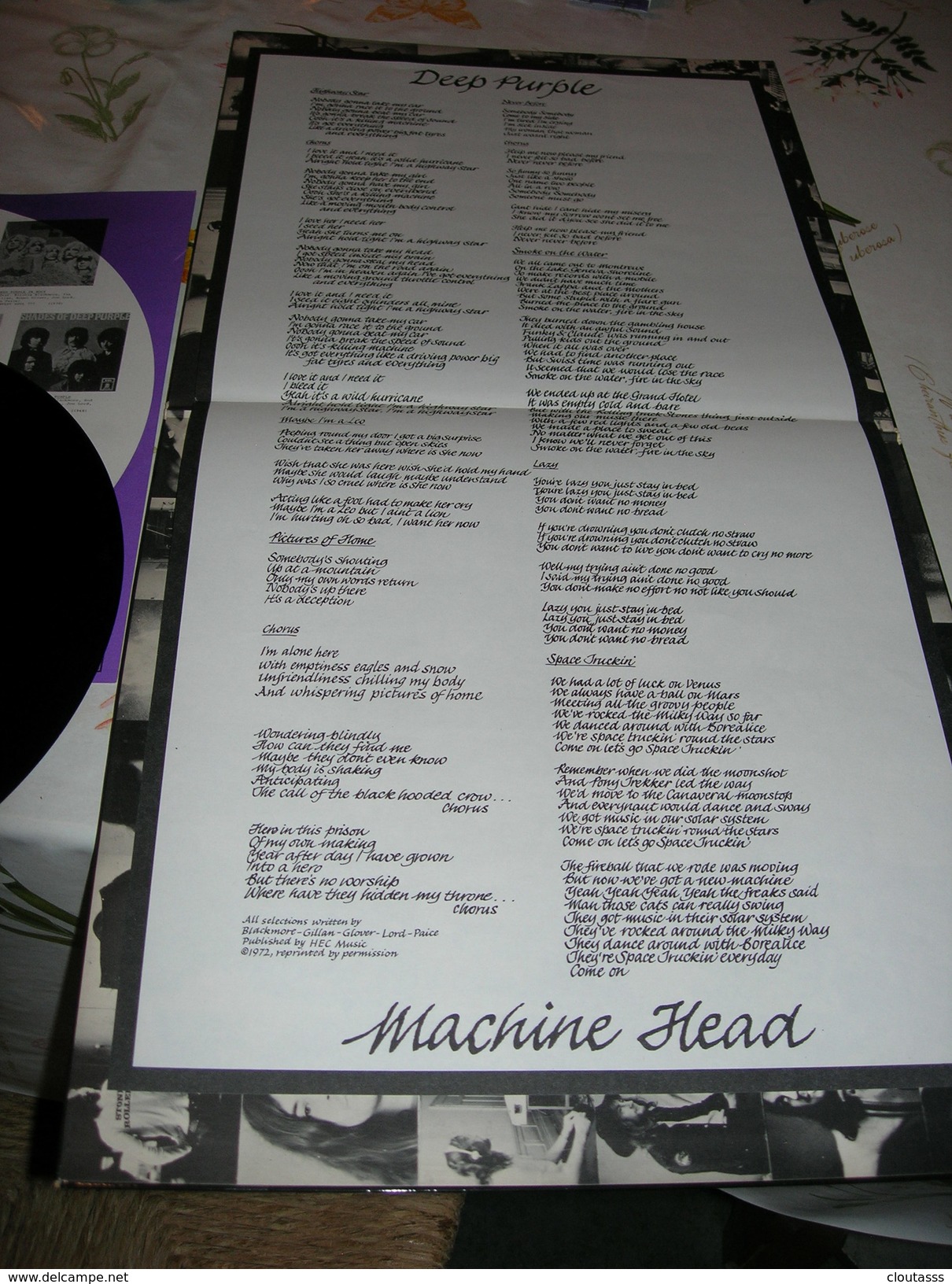 DEEP  PURPLE ) MACHINE HEAD -  EXCELLENT ETAT  DISQUE POCHETTE -TEXTE DOUBLE FEUILLET INTERIEUR MULTIPLES PHOTOS - - Disco, Pop