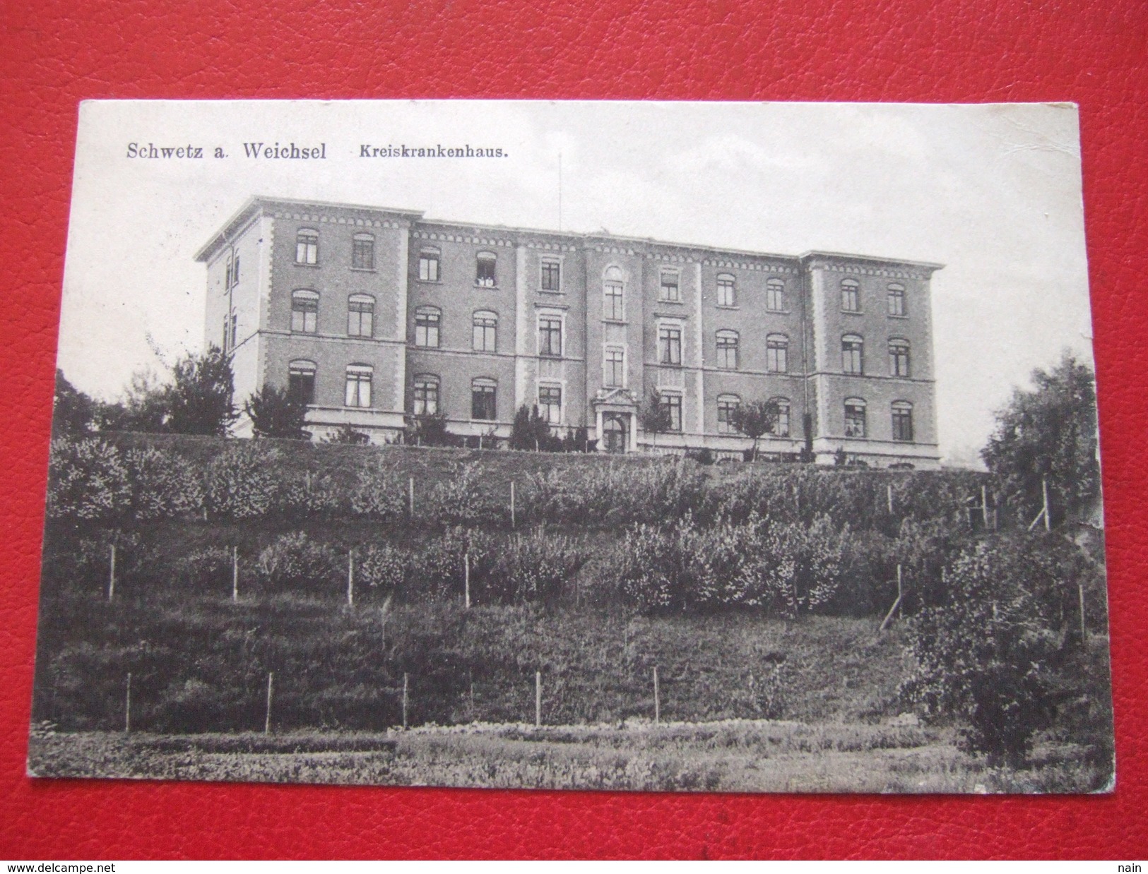 ALLEMAGNE - SCHWEITZ - A. WEICHSEL - KREISKRANKENHAUS - + CACHET : Mülhausen P. K. .... - Westpreussen