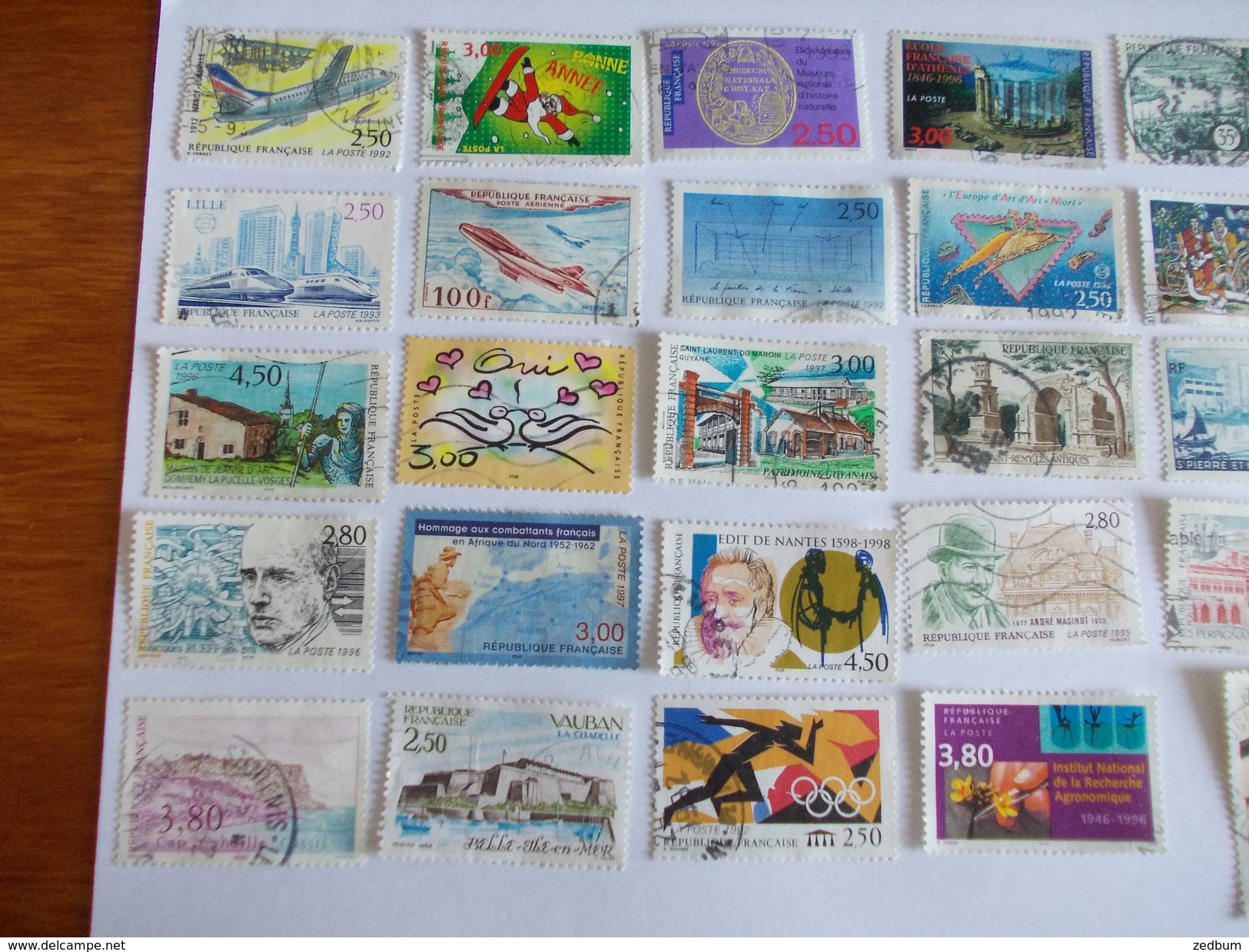 TIMBRE France Lot De 30 Timbres à Identifier - Mezclas (max 999 Sellos)