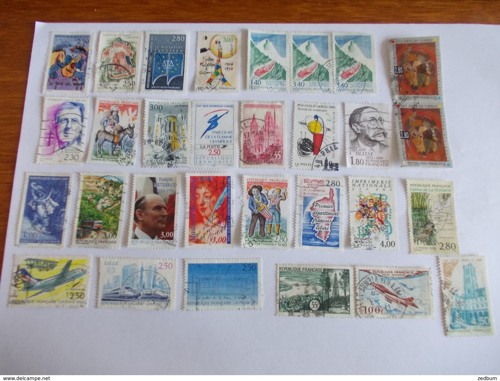 TIMBRE France Lot De 30 Timbres à Identifier - Mezclas (max 999 Sellos)