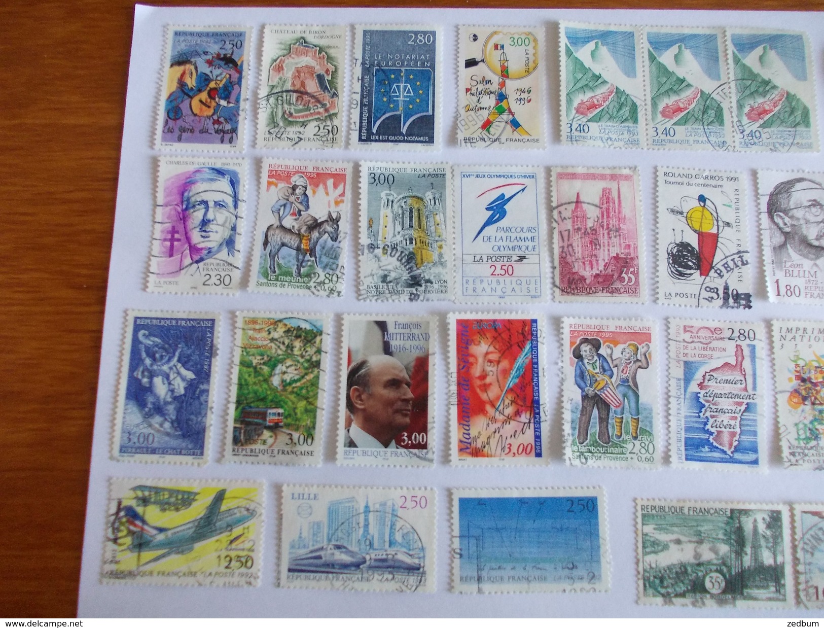 TIMBRE France Lot De 30 Timbres à Identifier - Mezclas (max 999 Sellos)