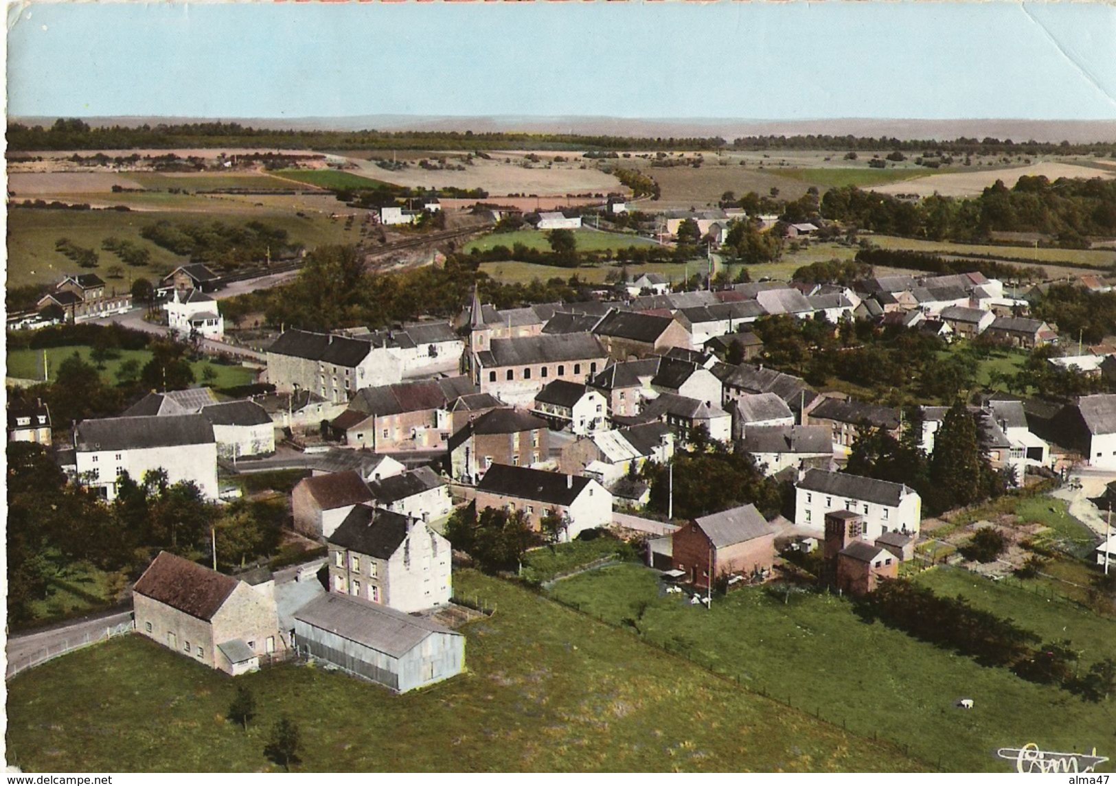 Pondrôme - Vue Générale Aérienne - Circulé Sans Timbre - Beauraing