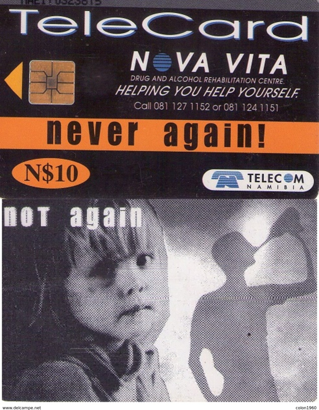 NAMIBIA. NMB-158. NOVA VITA. CHILD - NOT AGAIN. 10 N$. 2000. (307) - Namibia