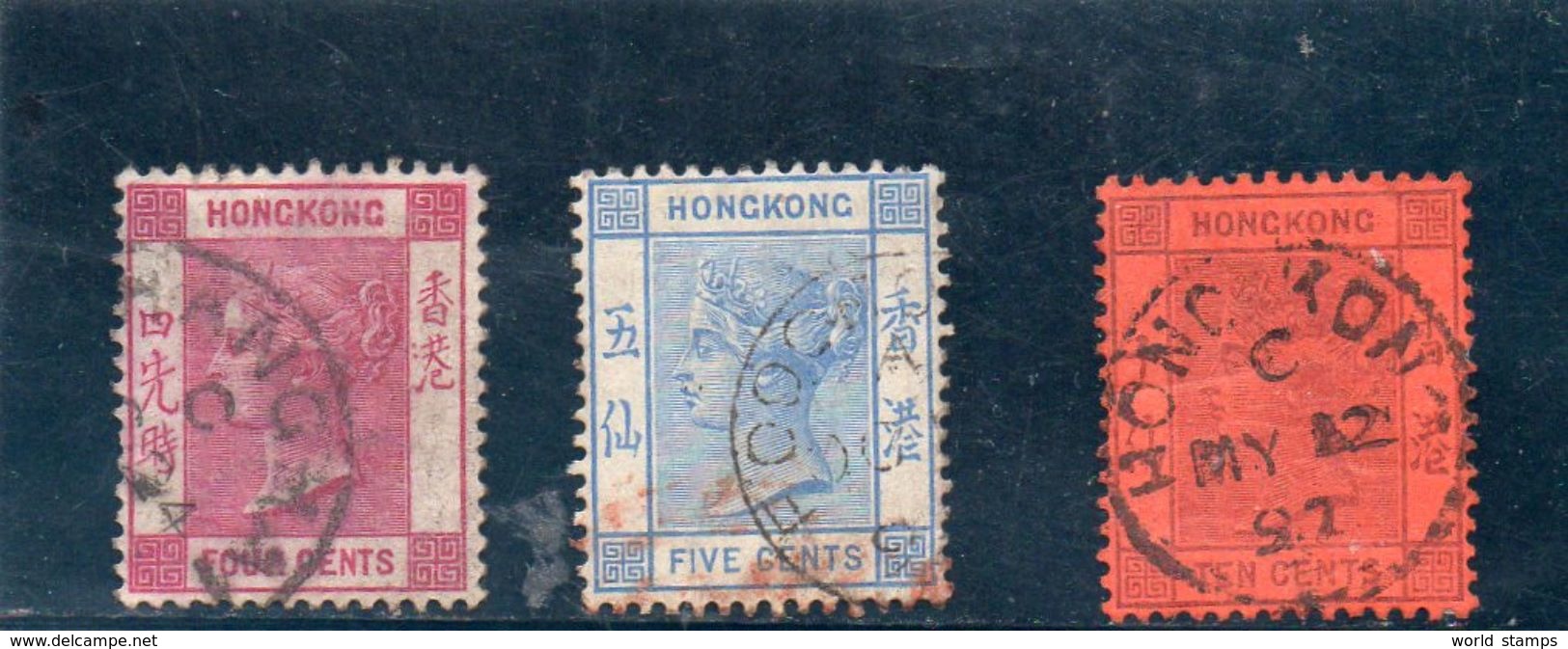 HONG KONG 1882-1902 O - Used Stamps