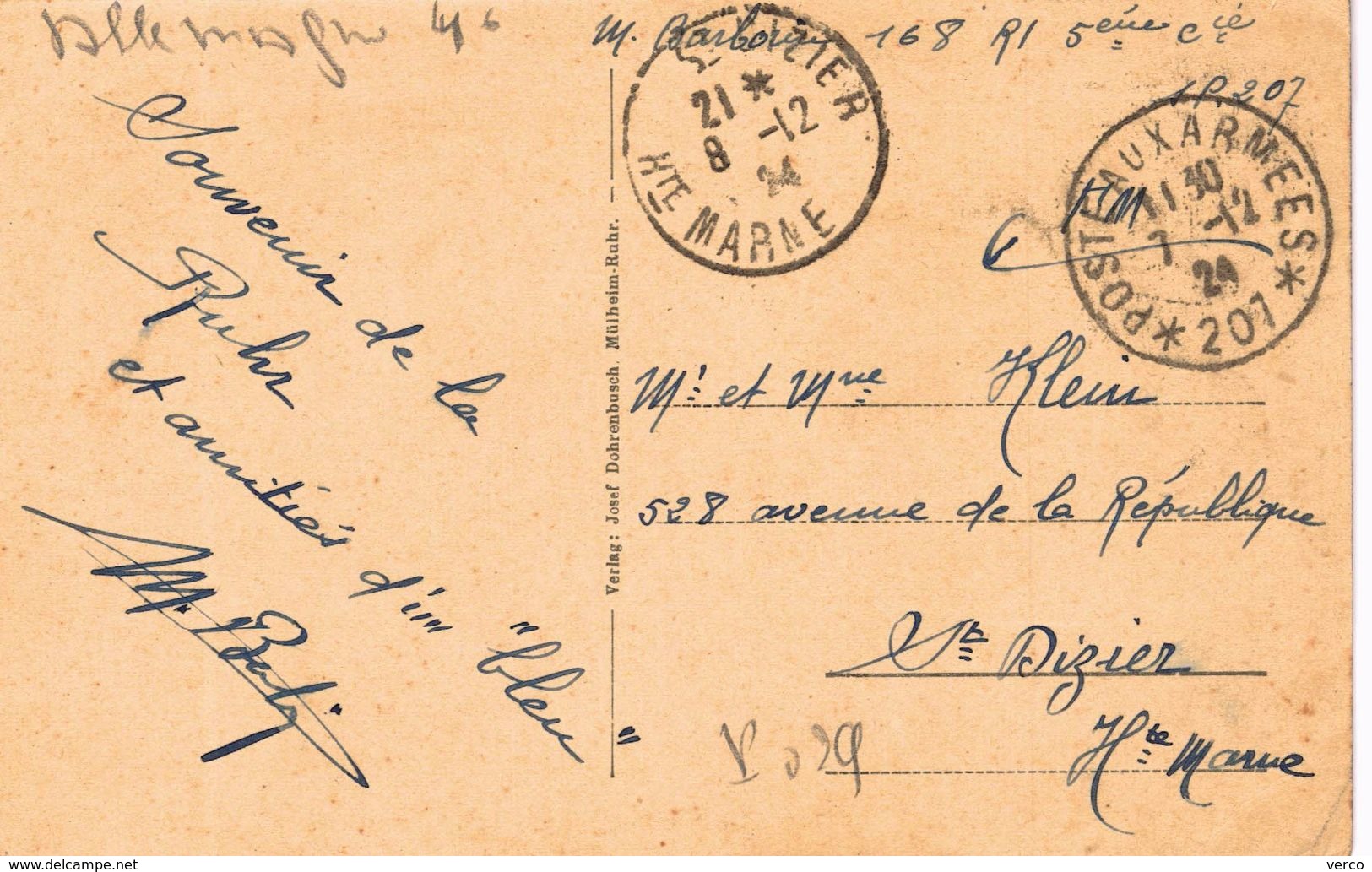 Carte Postale Ancienne De MULHEIM - Muelheim A. D. Ruhr