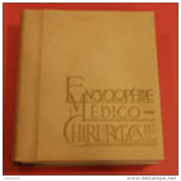 Santé - 5 Livres : Très Rare  Encyclopédie Médico-Chirurgicale, 34 X 30.5 X 7 Cm  Dorsal En Bois - Santé