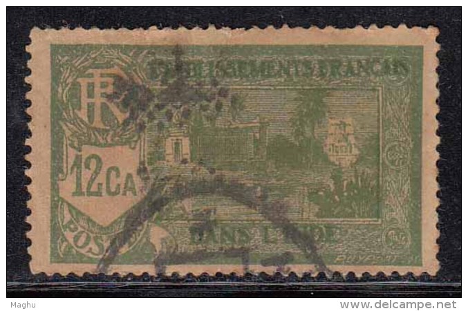 12ca Used French India 1929, New Values Series - Used Stamps