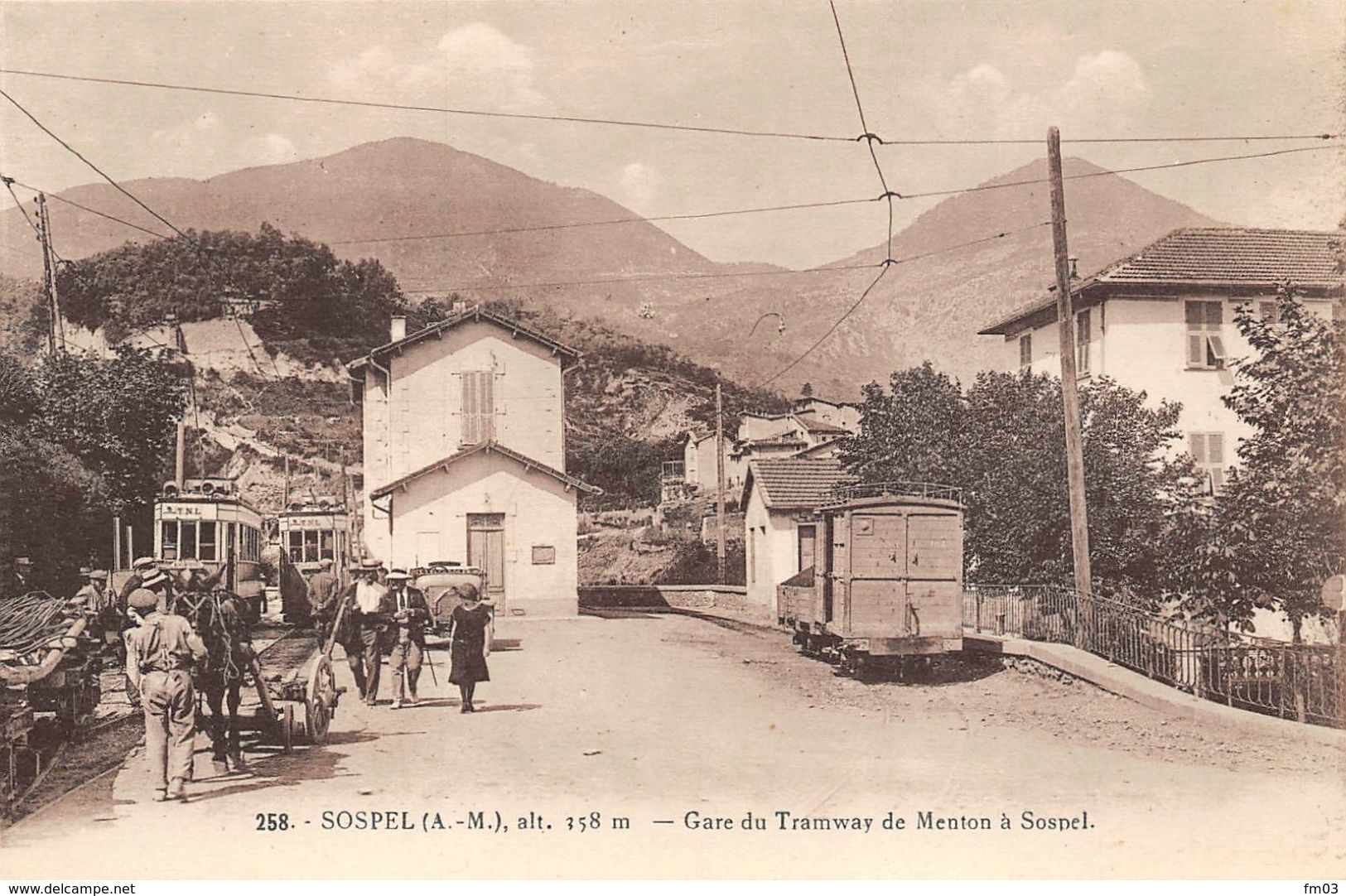 Sospel Gare Du Tramway De Menton Laugier 258 - Sospel