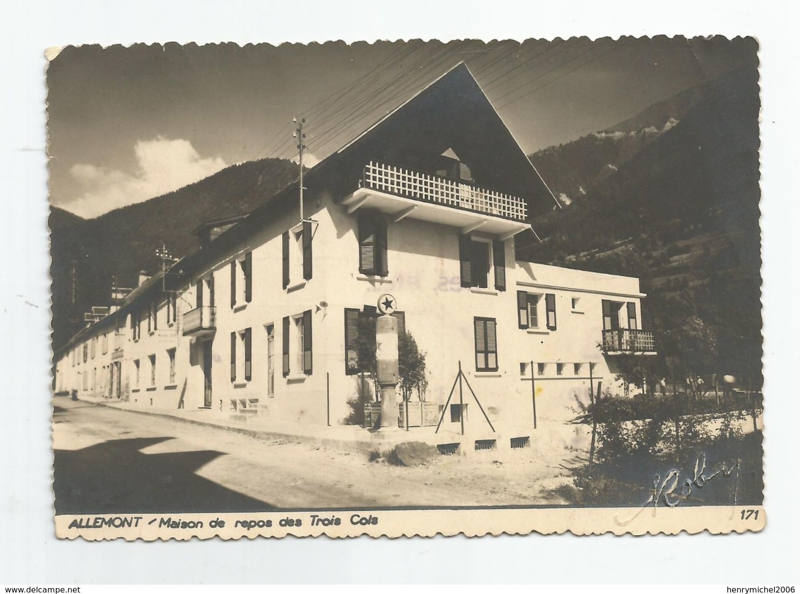 Isère 38 Allemont Maison De Repos Des Trois Cols Roby 171. - Allemont