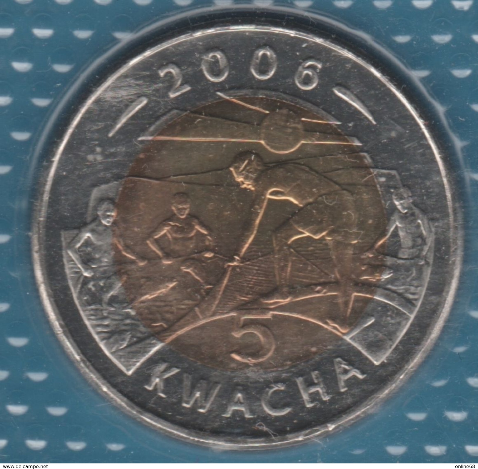 MALAWI 5 KWACHA 2006 KM# 57 Bi-métallique - Malawi