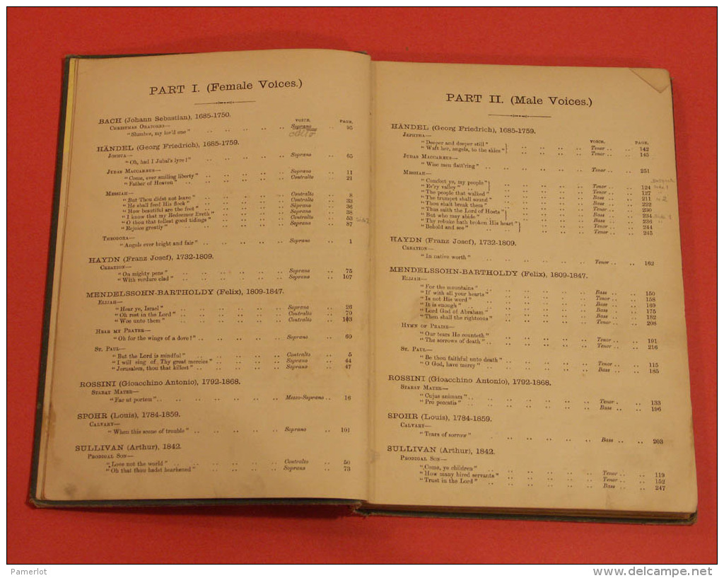 Songs From The Oratorios, Foster, Myles B, Published By Boosey &amp; Co, London - Andere & Zonder Classificatie