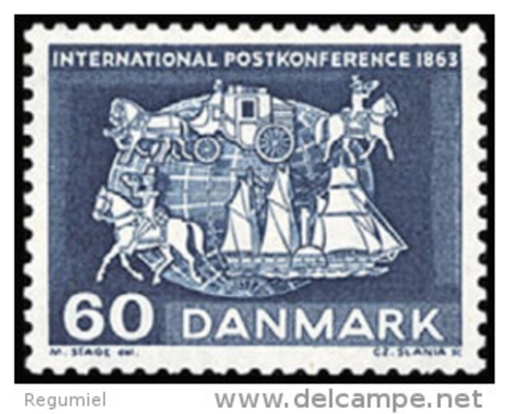 Dinamarca 0427 ** Foto Estandar. 1963 - Unused Stamps