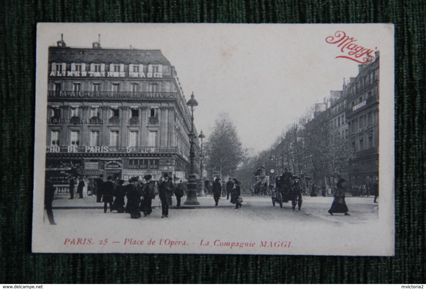PARIS - Place De L'OPERA - La Compagnie MAGGI, CPA Publicitaire ( Au 2ème étage De L'immeuble). - Reclame