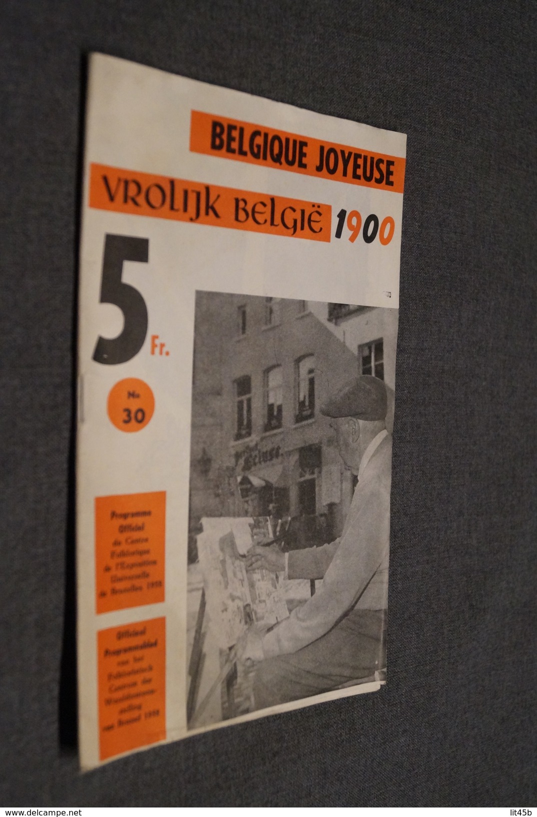 Expo 58,Exposition Bruxelles 1958,programe,Belgique Joyeuse,Guide Officiel,original - Programmes