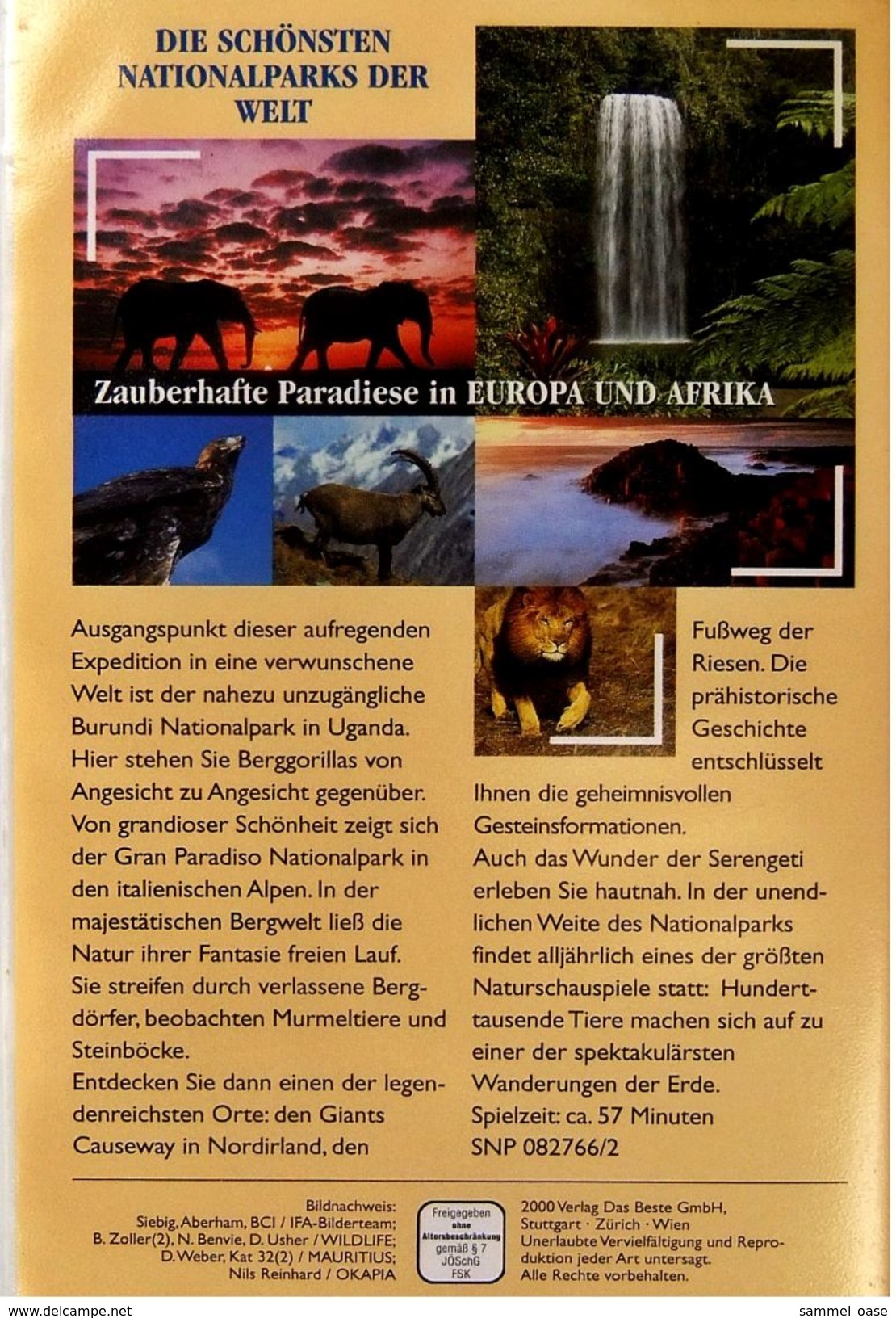 3 X VHS : Die Schönsten Nationalparks Der Welt. -  Europa Und Afrika, Asien Und Australien, Amerika - Documentaire