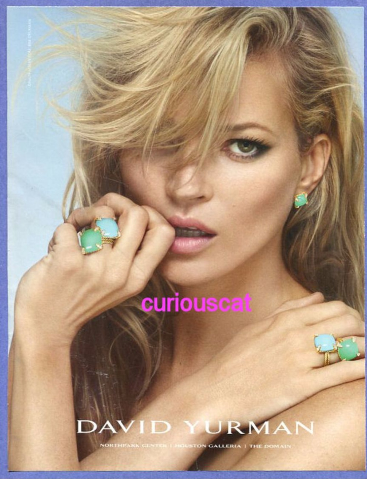 PUBLICITES USA MAGAZINE ADVERTISING WERBUNG REKLAME PUBBLICITI RECLAME PUBLICIDAD DAVID YURMAN JEWELLERY RINGS EARRINGS - Pubblicitari