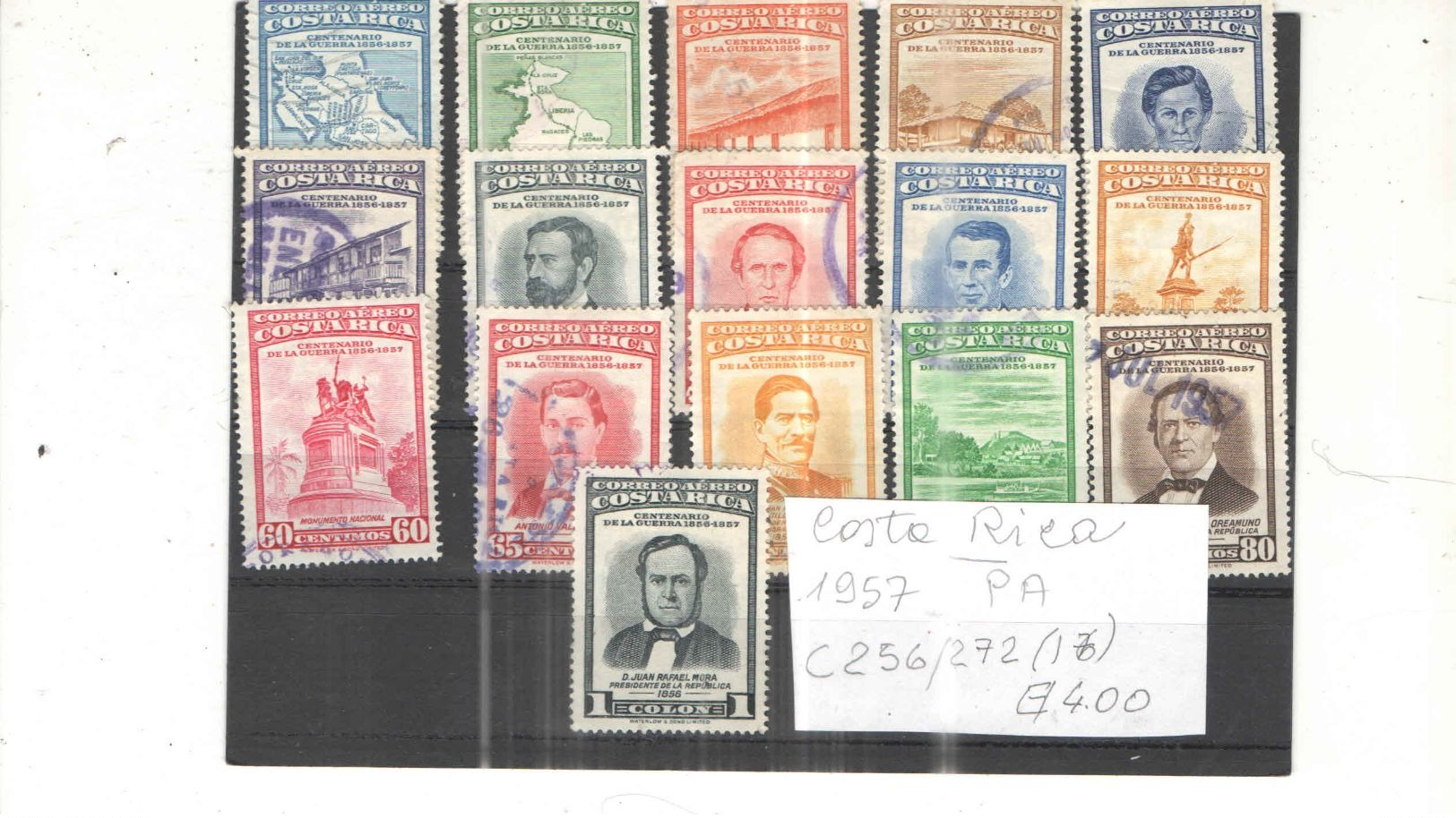 Costarica PA 1957 War  Scott.C236/272+ N.16 Valori Usati/Nuovi See Scans - Costa Rica