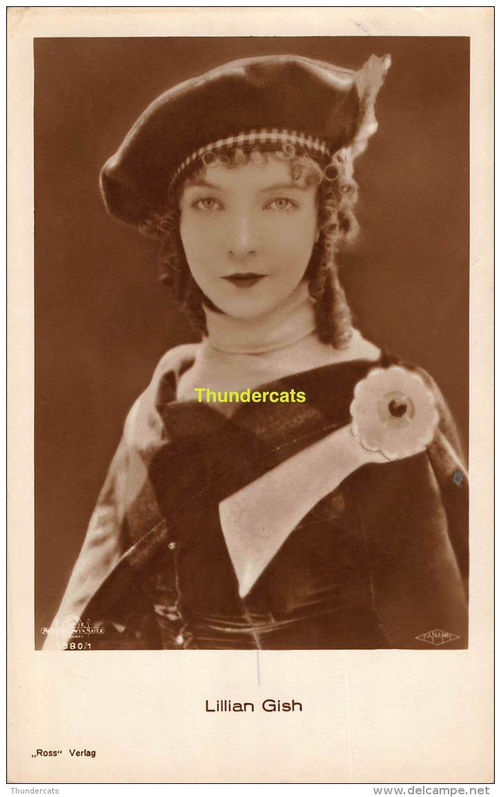 CPA ROSS VERLAG RPPC REAL PHOTO POSTCARD STAGE STAR ARTIST  LILLIAN GISH - Acteurs