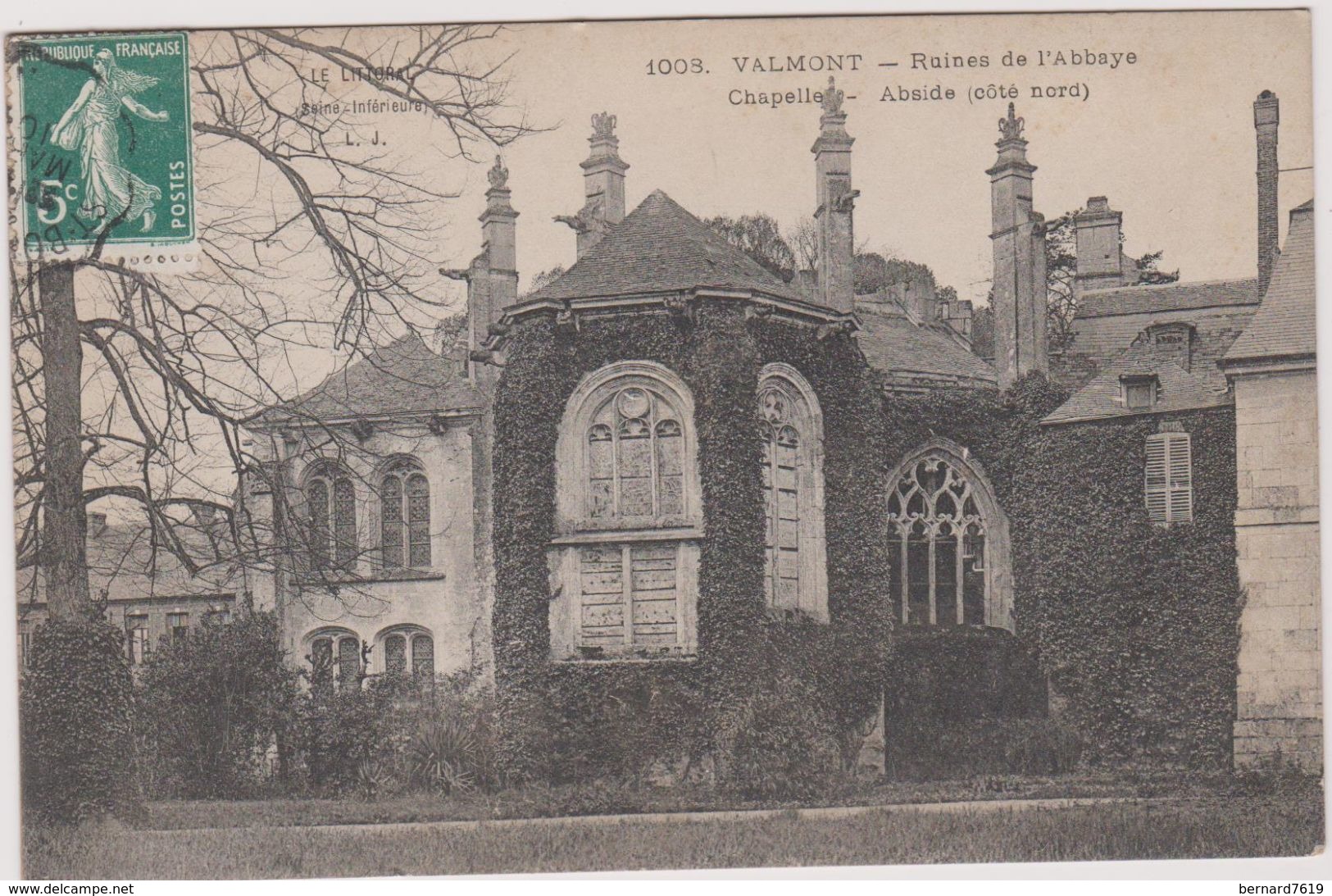 76 Valmont Ruine De L'abbaye  Chapelle - Valmont