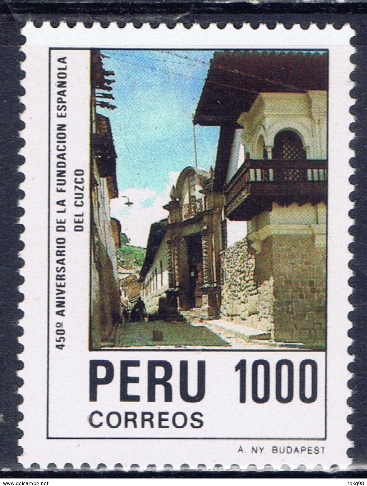 PE+ Peru 1984 Mi 1289 Mnh Cuzco - Peru