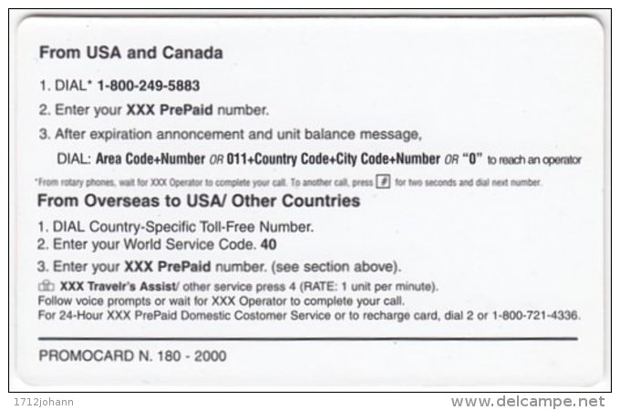 USA C-356 Prepaid  - Advertising, Food, Drink, Coca Cola, Animal, Cat - FAKE - Sonstige & Ohne Zuordnung