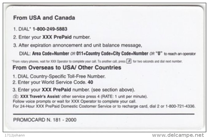 USA C-357 Prepaid  - Advertising, Food, Drink, Coca Cola, Animal, Cat - FAKE - Other & Unclassified