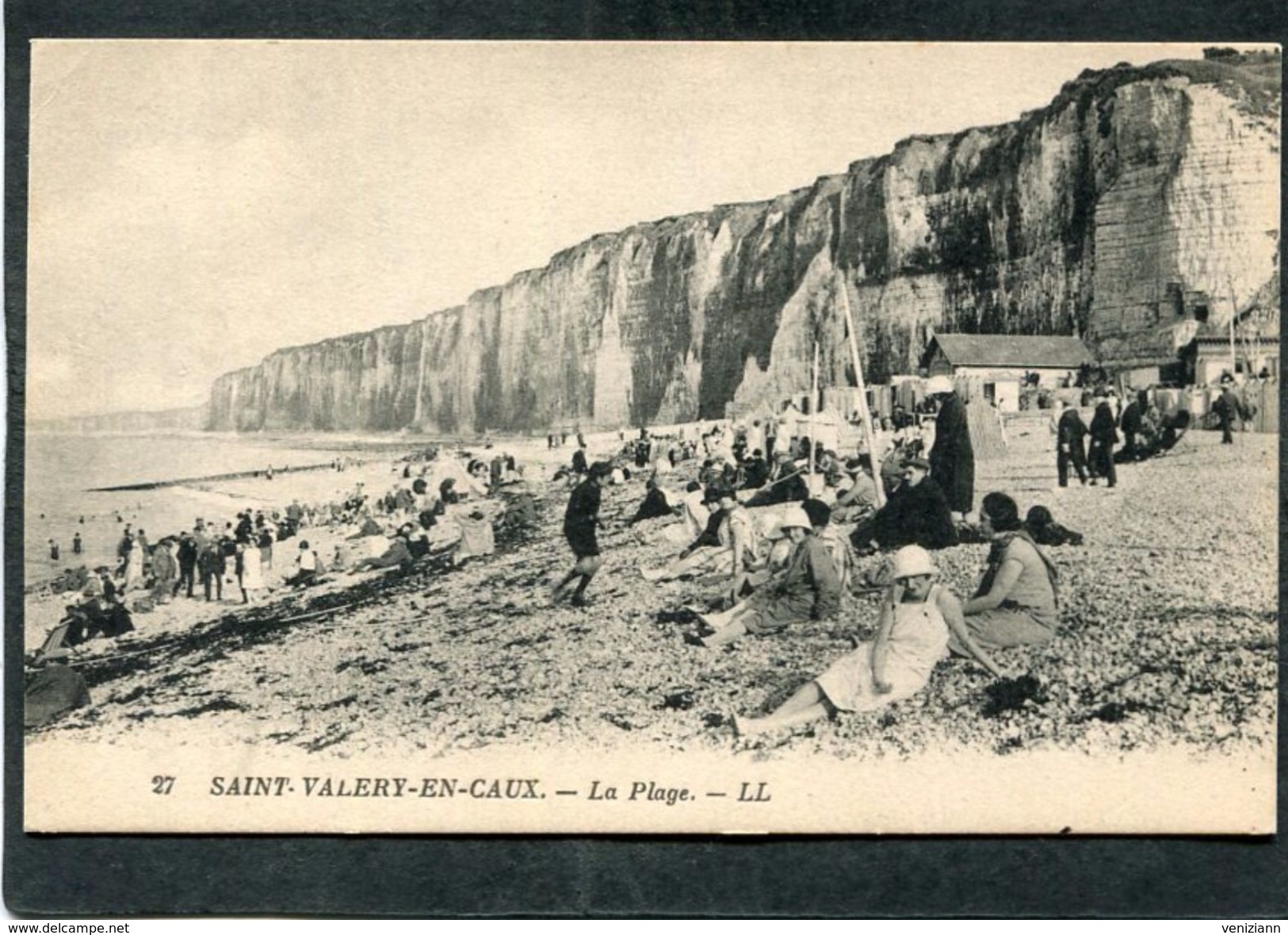 CPA - SAINT VALERY EN CAUX - La Plage, Très Animé - Saint Valery En Caux