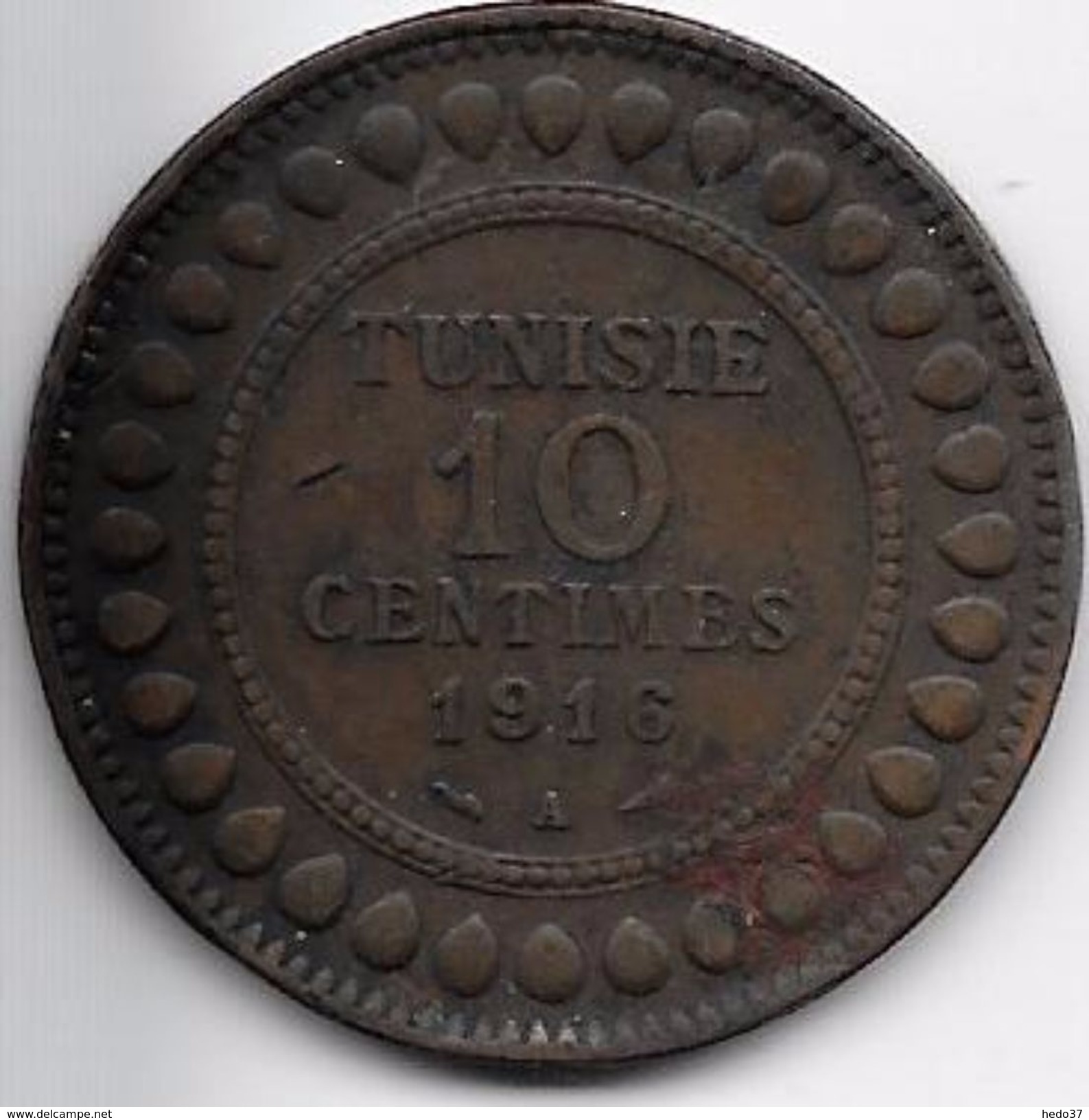 Tunisie 10 Centimes 1916 - Autres – Afrique