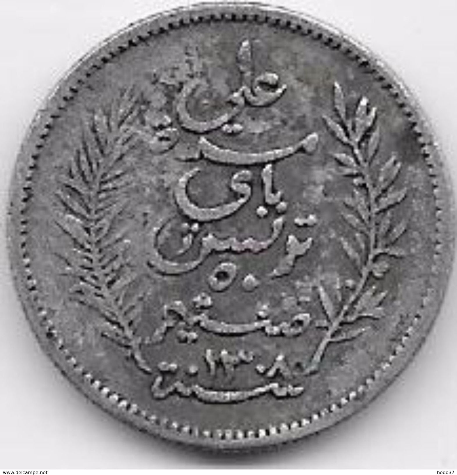 Tunisie 50 Centimes 1891 Argent - Autres – Afrique