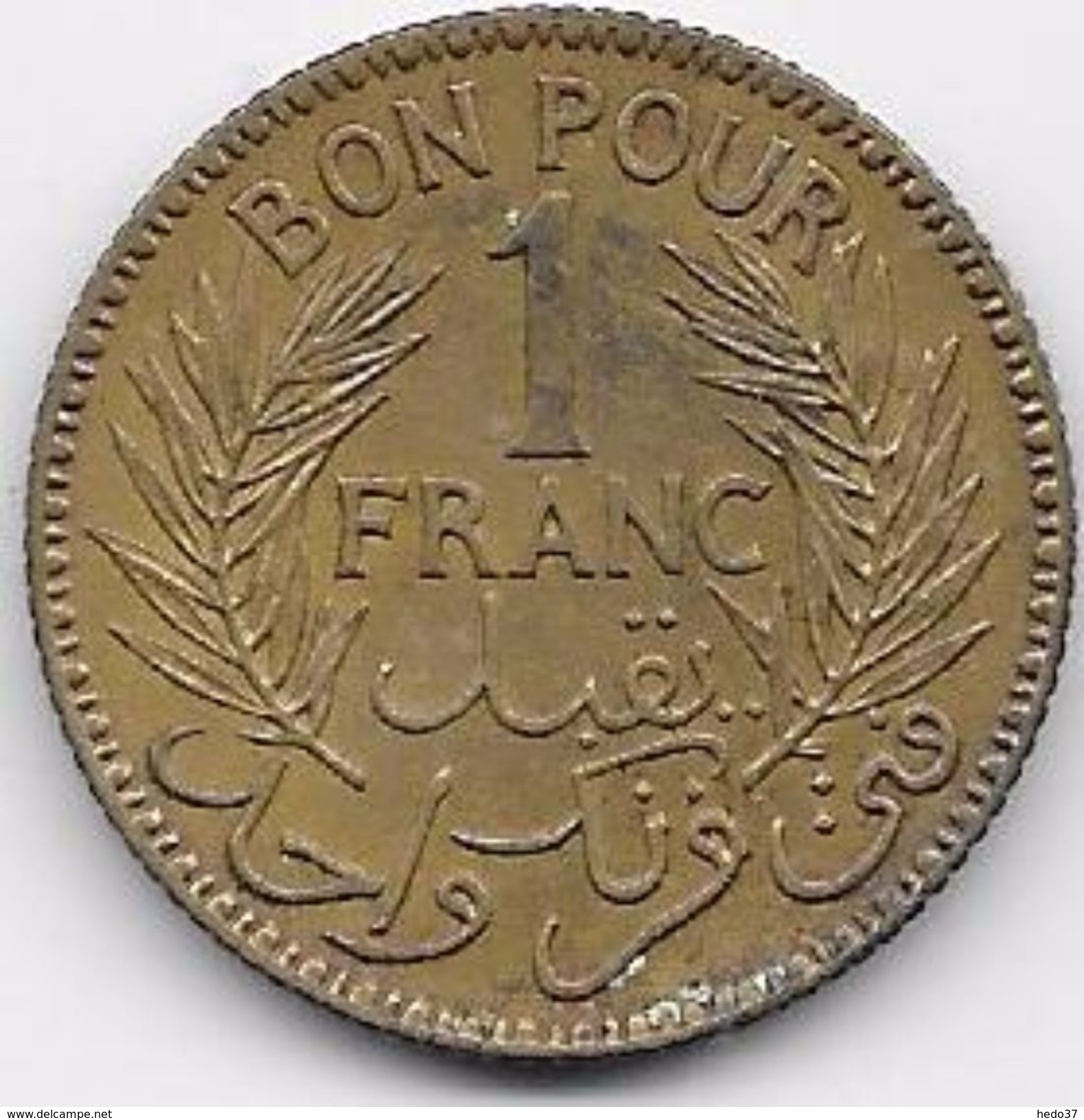 Tunisie 1 Franc 1921 - Autres – Afrique