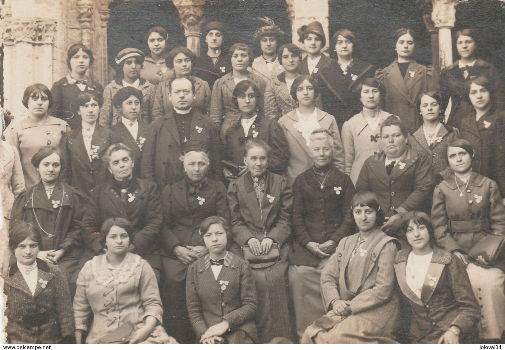 Carte Photo MARCHETEAU ARLES Bouches Du Rhône - 10 Juin 1914 - Personnages  - ATTENTION Voir Scan Déchirée Côté Gauche - Arles