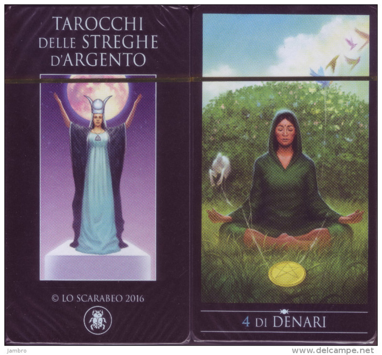 Lo Scarabeo TAROCCHI DELLE STREGHE D'ARGENTO - SILVER WITCHES TAROT DECK - 79 Carte - Other & Unclassified