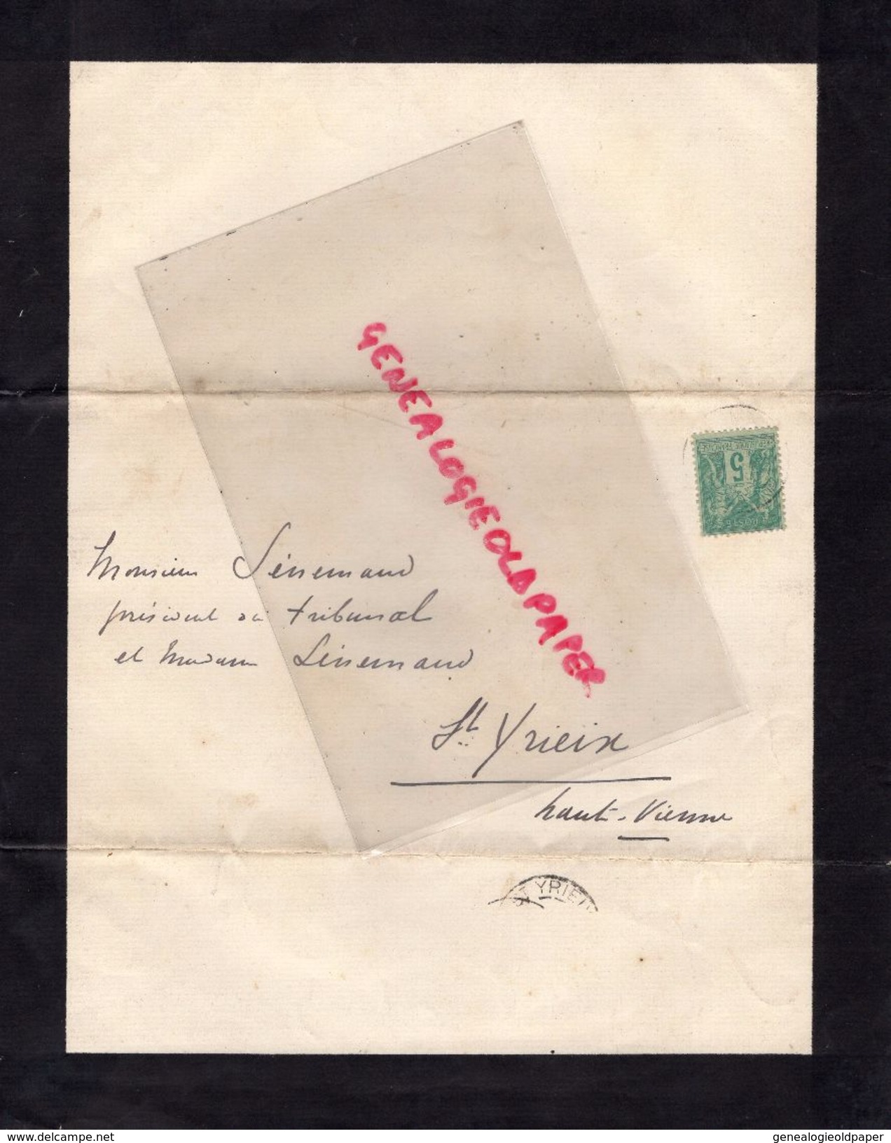 87-BARON DE NEXON -FAIRE PART DECES BARON HAINGUERLOT A CANNES 7-3-1888-OUDINOT DE REGGIO-EDOUARD BLOUNT-PAJOL- - Todesanzeige