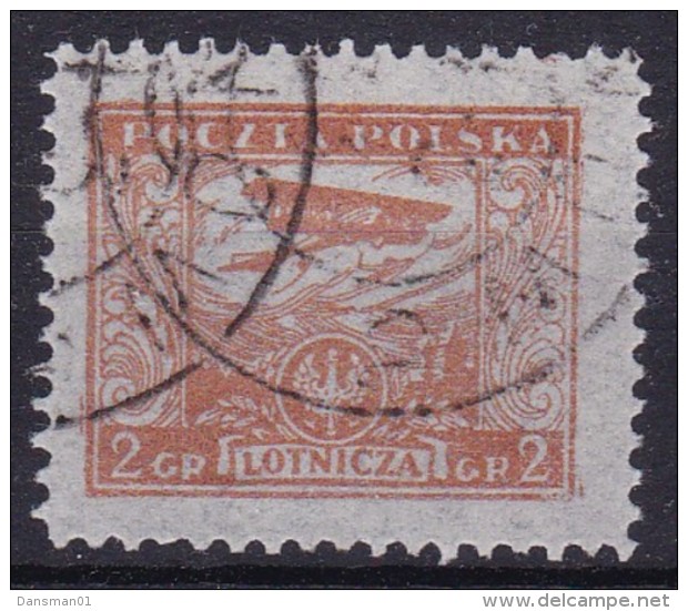 POLAND 1925 Airmail Sc 217FF Forgery Used - Usados