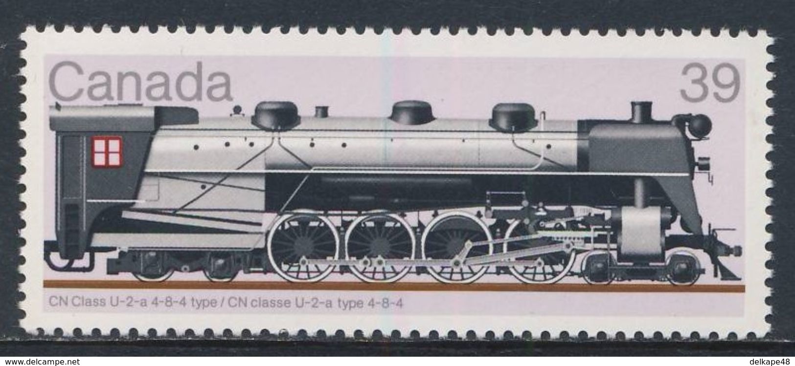 Canada 1986 Mi 1020 ** CN Class U-2a 4-8-4  //  CN Klasse U2a 4-8-4 - Locomotives / Lokomotiven - Treinen