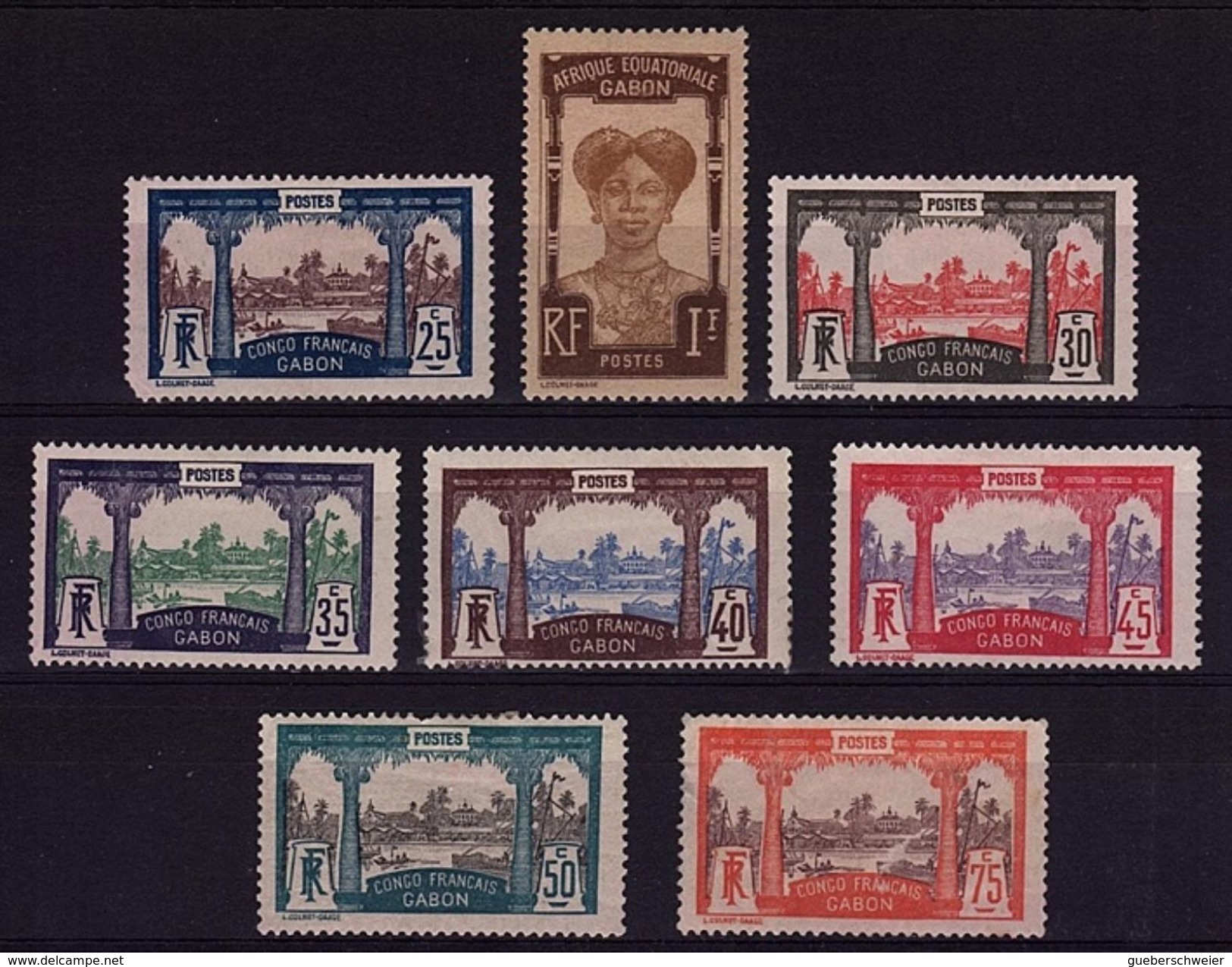 FR COL 10 - GABON N° 39/46 Neufs* - Unused Stamps