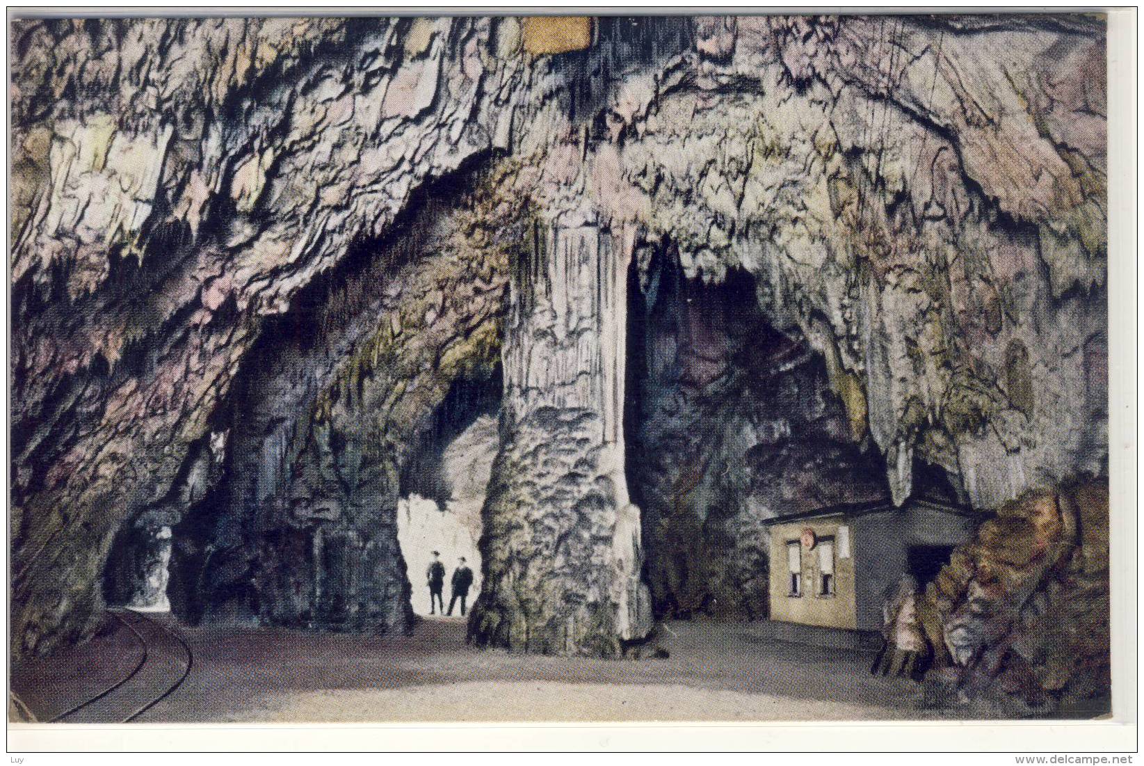 Grotte Di POSTUMIA Presso Trieste, L'ufficio Delle R.R. Poste Nelle Grotte - Slowenien