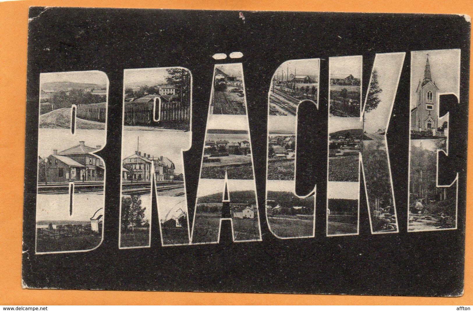 Bracke Sweden 1906 Postcard Mailed To USA Postage Due - Briefe U. Dokumente