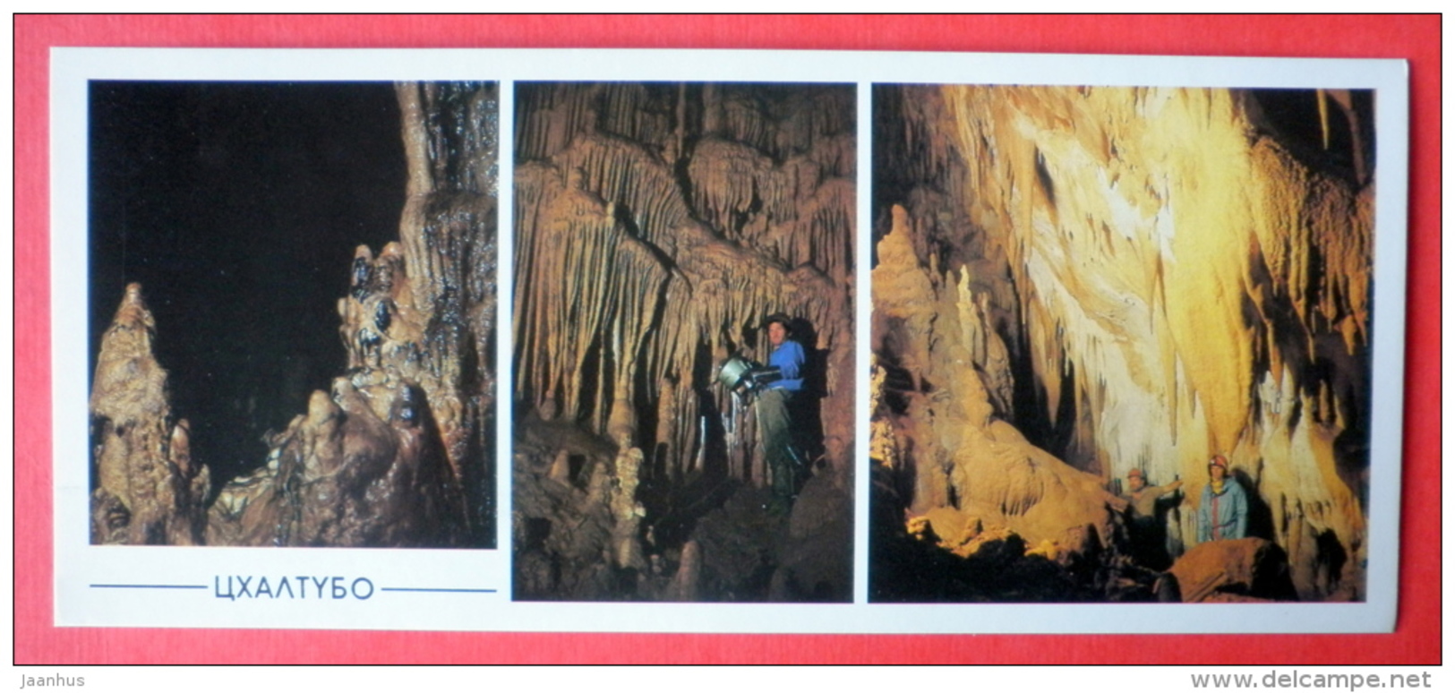 Tshaltubo Cave - Speleologist - Stalactite - Caves Of Ancient Colchis - Kutaisi - 1988 - USSR Georgia - Unused - Géorgie