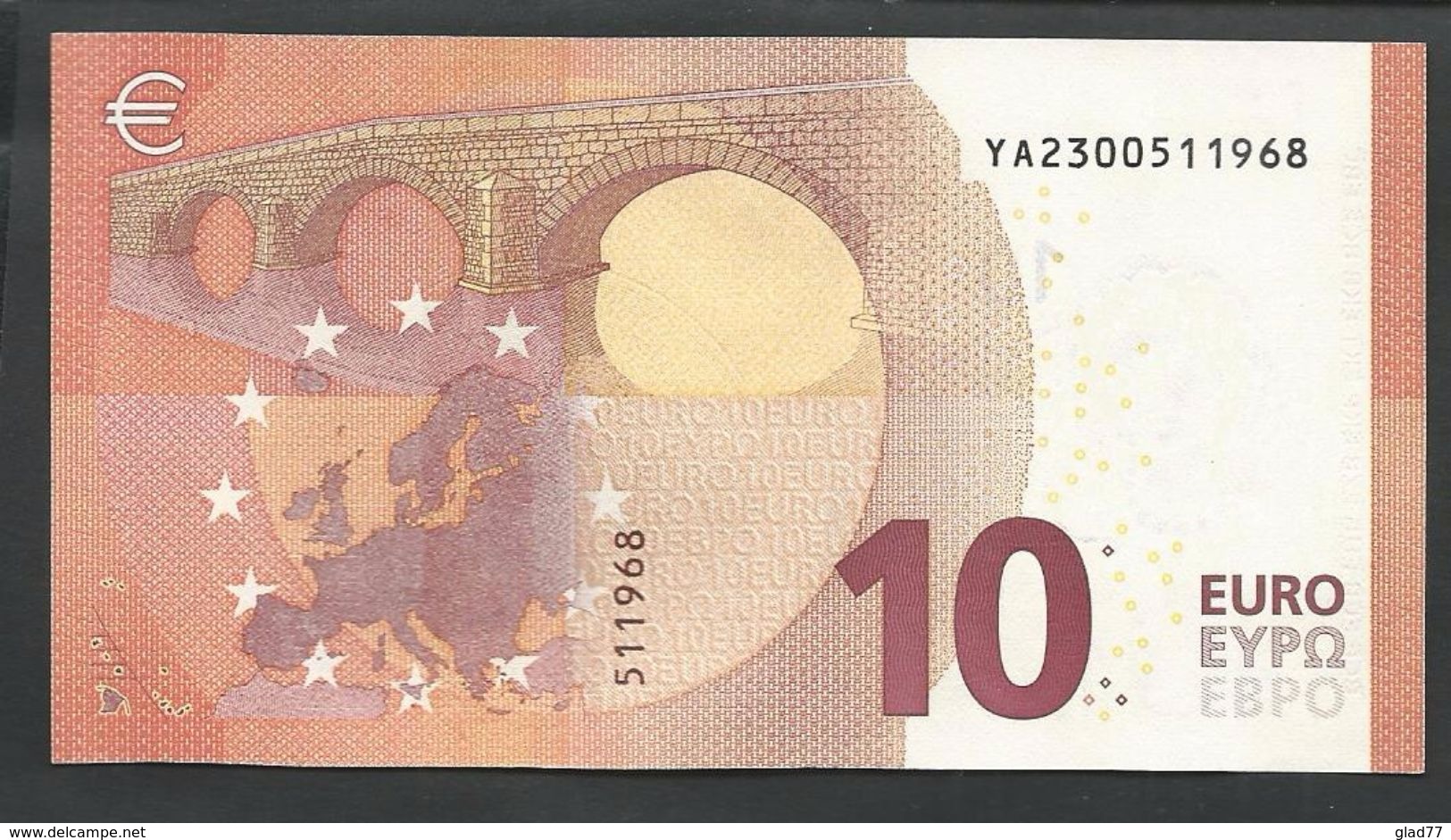 Greece  "Y" 10  EURO UNC! Draghi Signature!!  "Y"   Printer  Y003I1! UNC! - 10 Euro