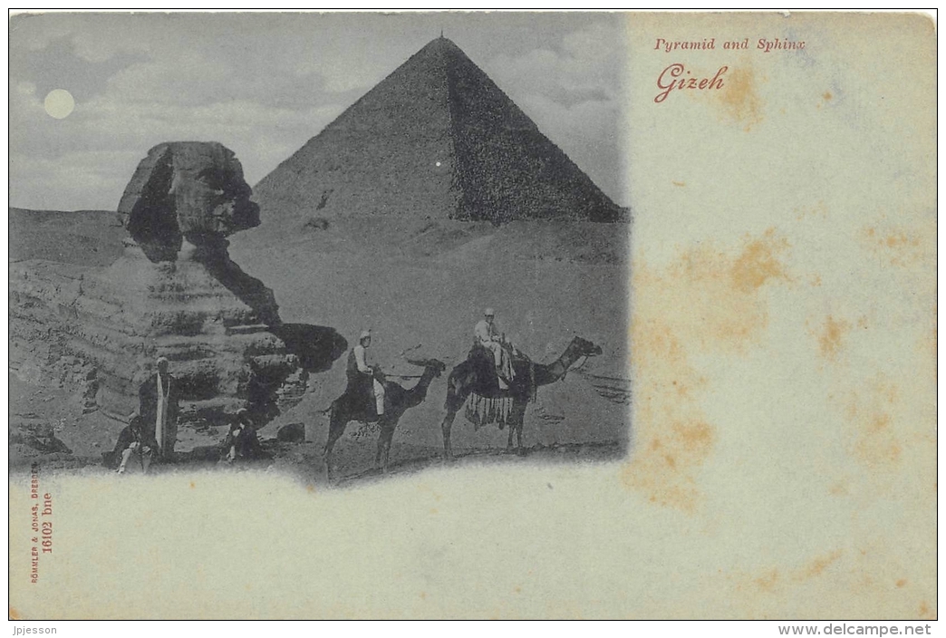 EGYPTE    PYRAMIDE  SPHINX   CHAMELIER - Sphinx