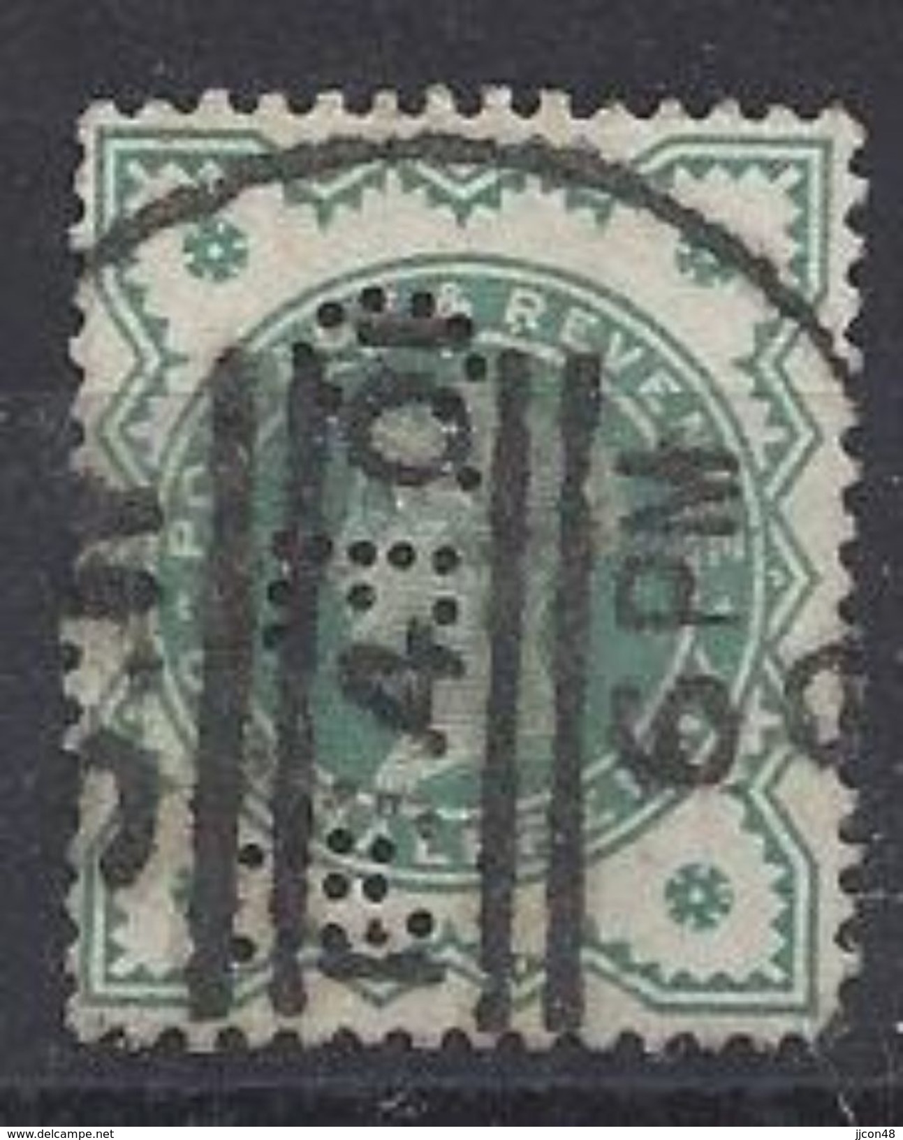 GB 1900 QV. 1/2d (o) SG.213. Mi.100. (perfin. C.E.W) - Perfins