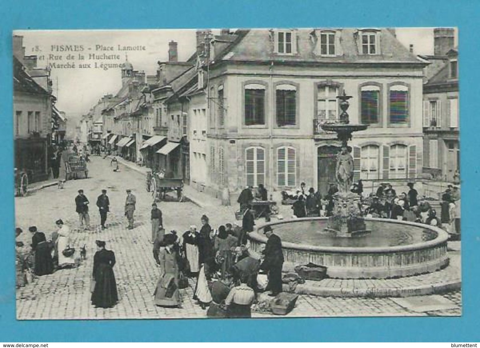 CPA 18 - Marché Aux Légumes Place Lamotte Et Rue De La Huchette FISMES 51 - Fismes