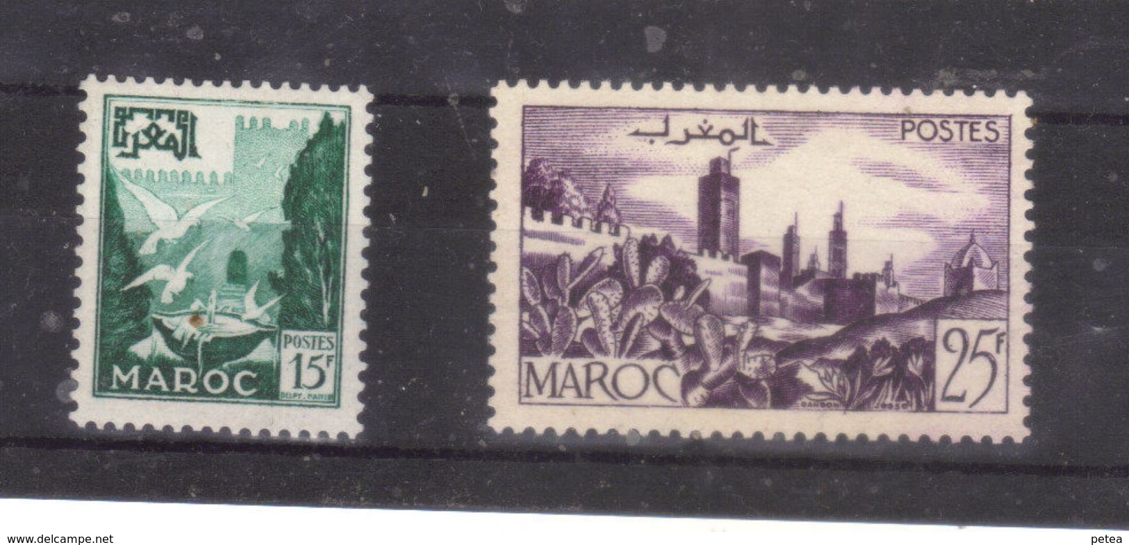 Maroc N°  333 ** Et  334**  Année 1954 - Unused Stamps