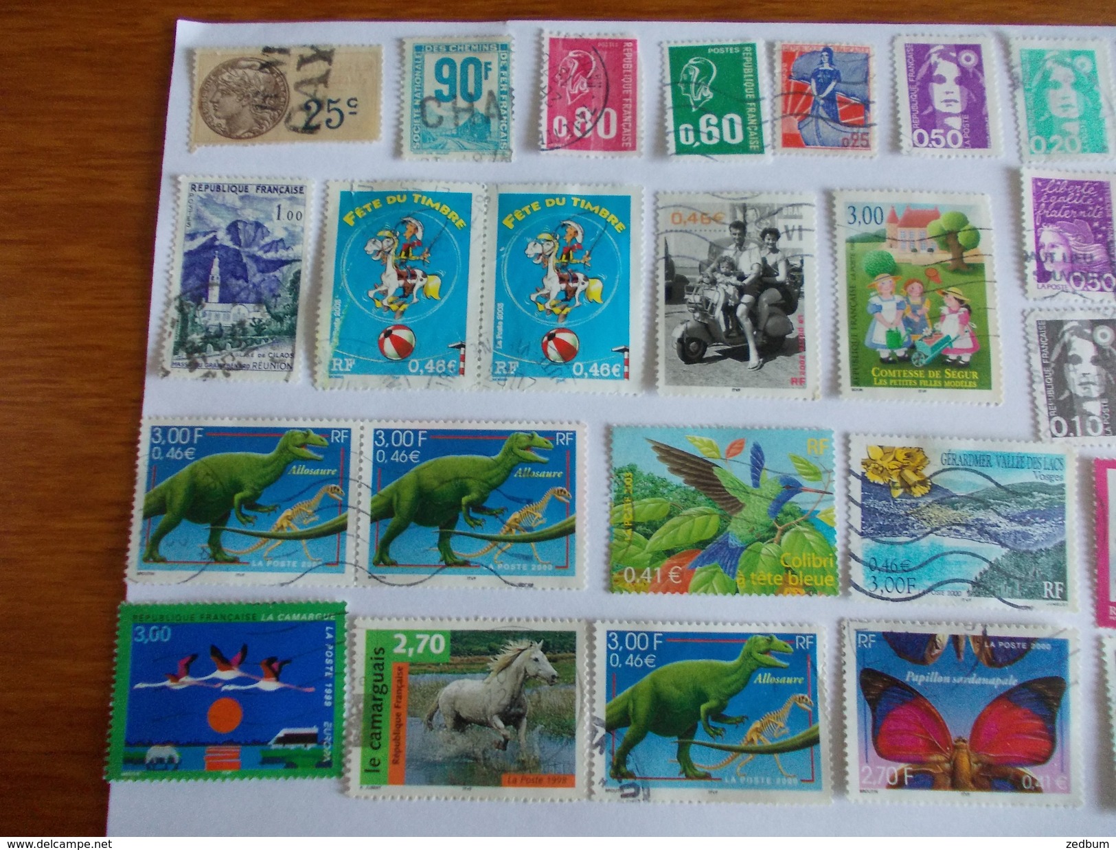 TIMBRE France Lot De 30 Timbres à Identifier Lucky Luke - Mezclas (max 999 Sellos)