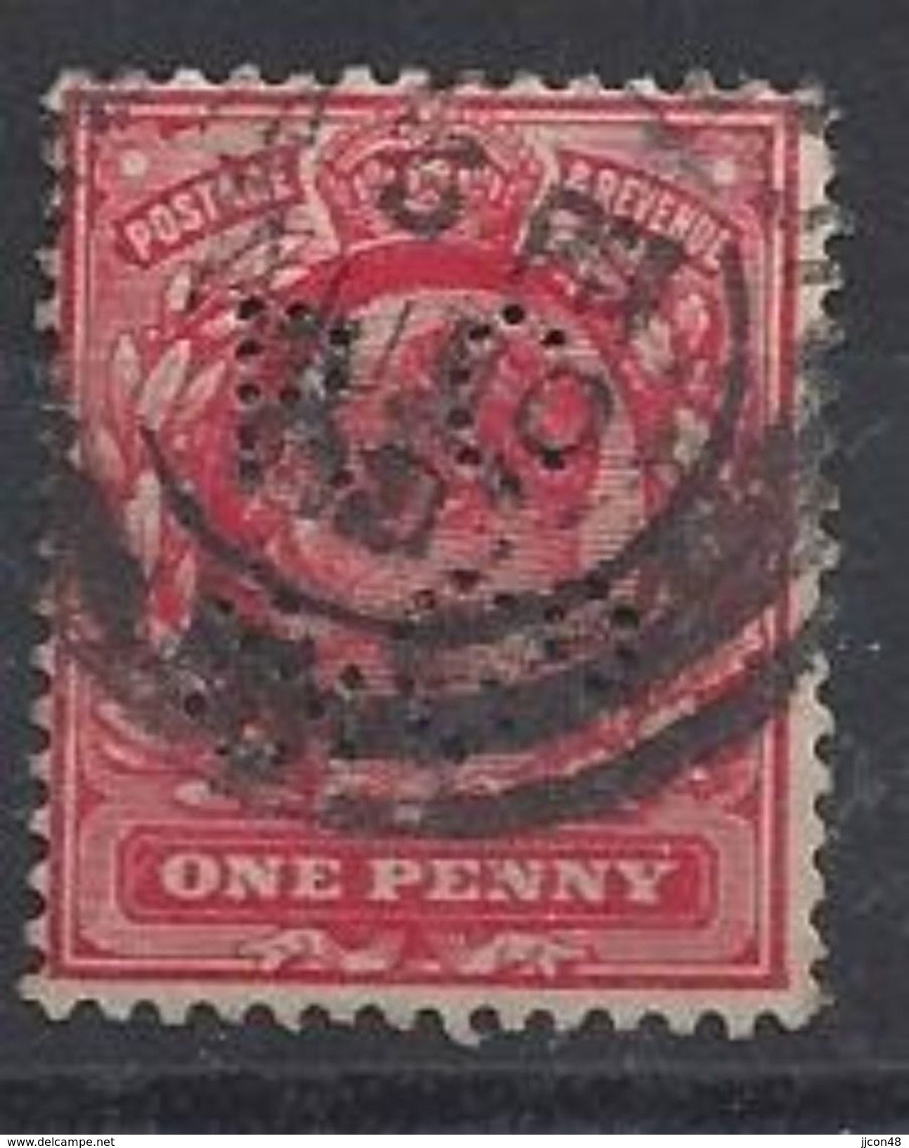 GB 1902 KE VII. 1d (o) SG.219. Mi.104. (perfin.R C & Co) - Perfins