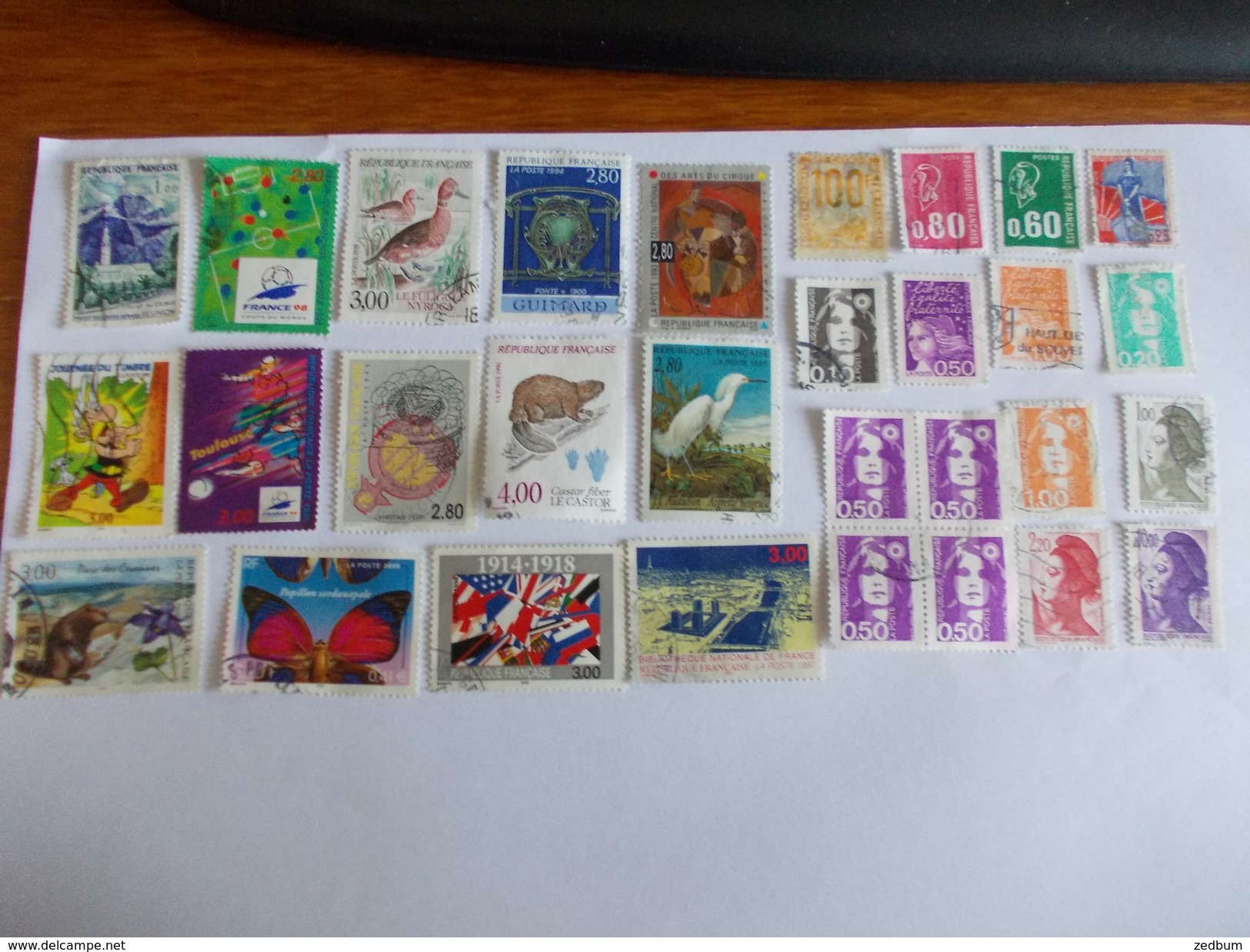 TIMBRE France Lot De 30 Timbres à Identifier Asterix - Mezclas (max 999 Sellos)