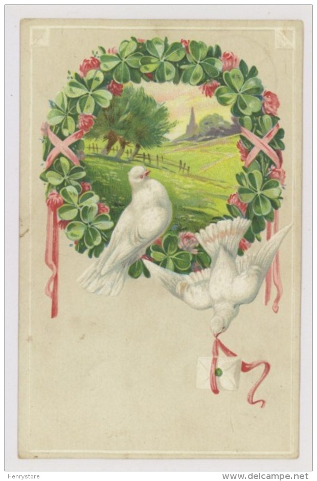 Colombes, Pigeons, Lettre, 1911 - Gaufrée (hm079) - Autres & Non Classés