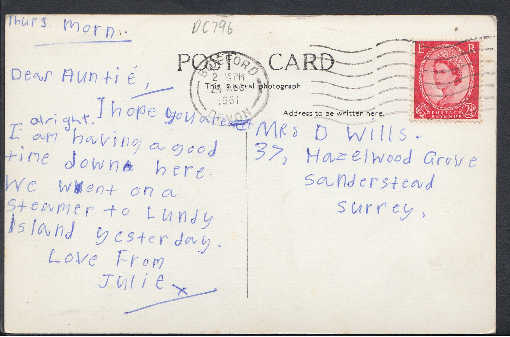 Devon Postcard - Atlantic Sands Trailer Park, Westward Ho    DC796 - Other & Unclassified
